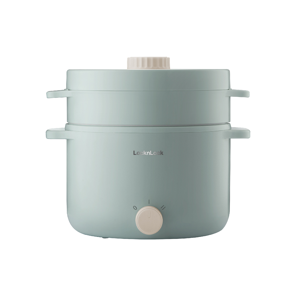 Nồi Điện Đa Năng LocknLock Electric Multi Pot 220V, 50Hz, 600W, 2.0L - Màu Mint - EJP156